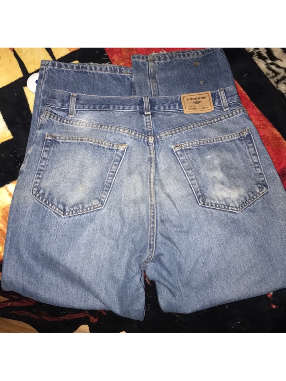 Dockers Men’s Light Blue Denim Jeans W34 L30 vintage